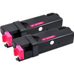 2 stück Dell 593-10261 (WM138 / KU055) magenta XL toner (Ink Hero)