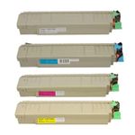 4 stück Oki C810, C810N, C830, C830N toner (Ink Hero)