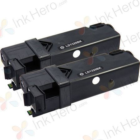 2 stück Dell 593-10258 (DT615) schwarz XL toner (Ink Hero)