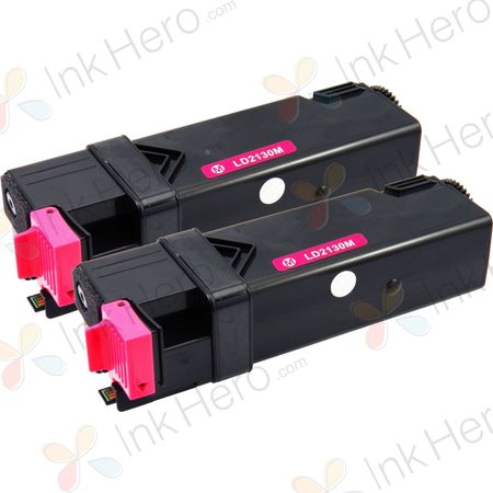 2 stück Dell 593-10315 / 593-10323 (FM067) magenta XL toner (Ink Hero)