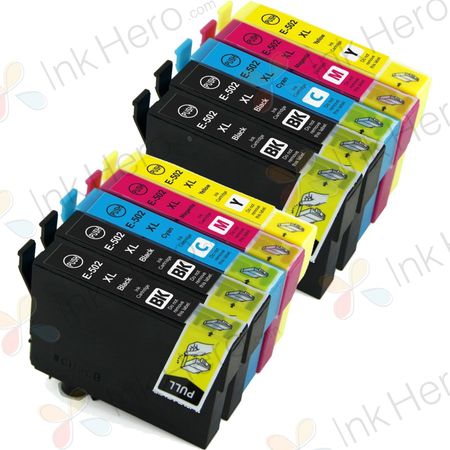 10 stück Epson 502 XL tintenpatronen (Ink Hero)