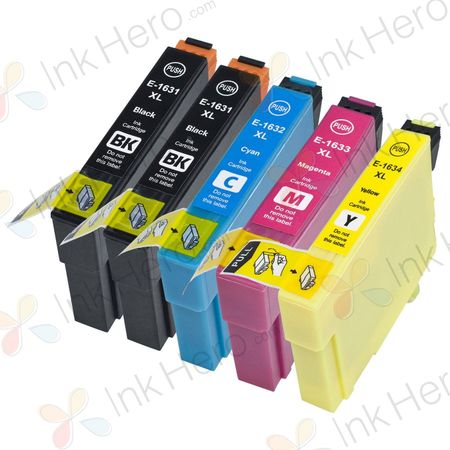 5 stück Epson 16 XL tintenpatronen (Ink Hero)