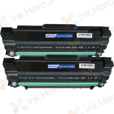 2 stück Samsung MLT-D1052L schwarz XL toner (Ink Hero)