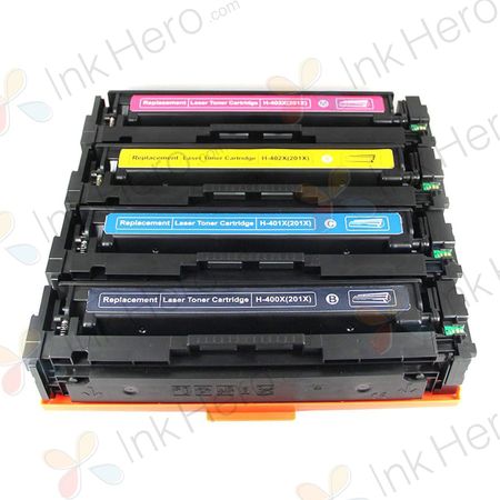 4 Stück HP 201X Toner hohe Kapazität (Ink Hero)