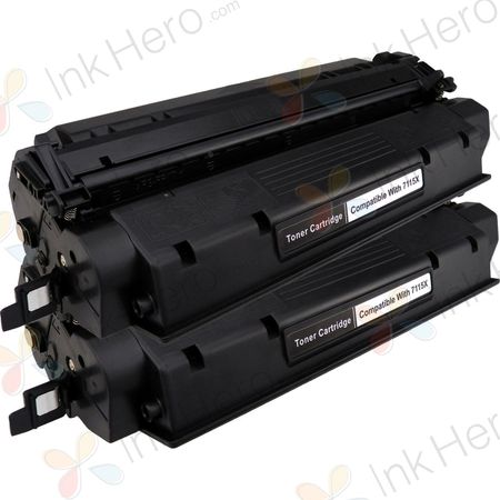 2 stück HP 15X (C7115X) schwarz XL toner (Ink Hero)