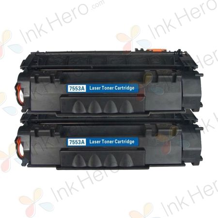 2 stück HP 53A (Q7553A) schwarz toner (Ink Hero)