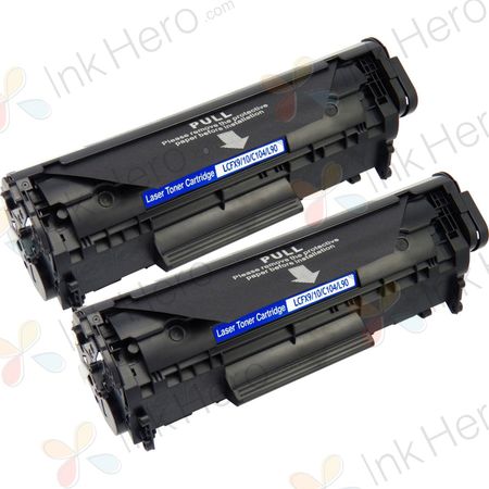 2 stück Canon FX-10 (0263B002AA) schwarz toner (Ink Hero)