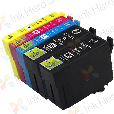 5 stück Epson 34 XL tintenpatronen (Ink Hero)