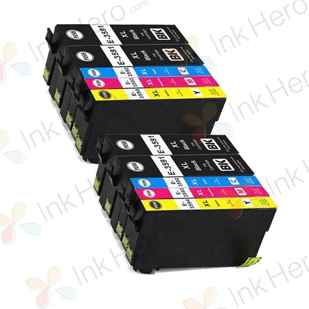 10 stück Epson 35 XL tintenpatronen (Ink Hero)