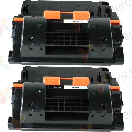 2 stück HP 90X (CE390X) schwarz XL toner (Ink Hero)