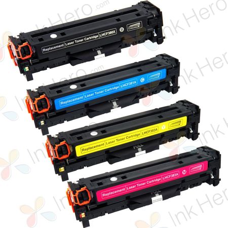 4 stück HP 312X / 312A XL toner (Ink Hero)