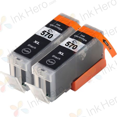 2 stück Canon PGI-570 XL tintenpatronen (Ink Hero)