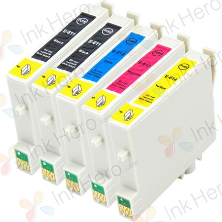 5 stück Epson T0615 tintenpatronen (Ink Hero)