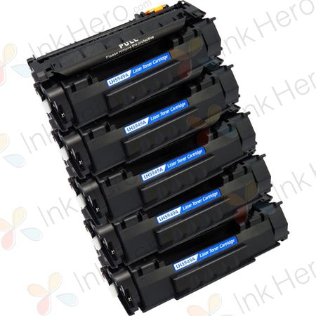 5 stück HP 49A (Q5949A) schwarz toner (Ink Hero)