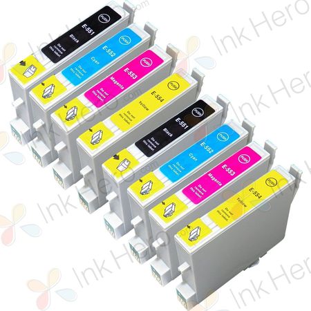 8 stück Epson T0556 tintenpatronen (Ink Hero)