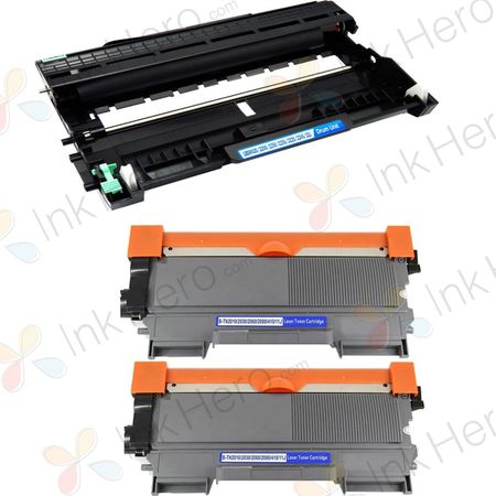 3 stück Brother TN2010 & DR2200 toner & trommel (Ink Hero)