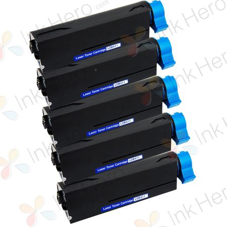 5 stück Oki 44574702 toner (Ink Hero)