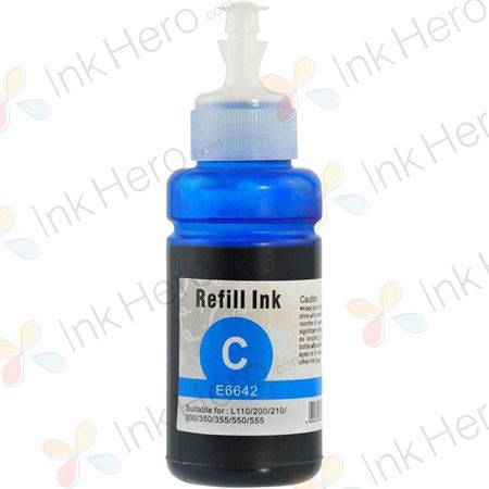 Epson 664 (T6642) cyan tintenflasche (Ink Hero)