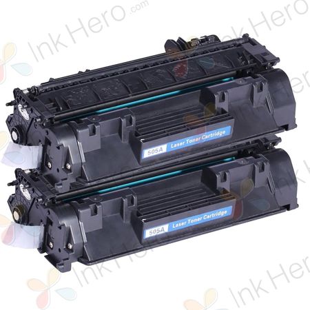 2 stück HP 05A (CE505A) schwarz toner (Ink Hero)