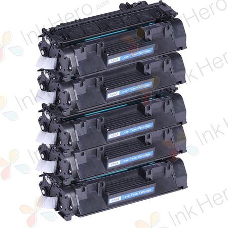 5 stück HP 05A (CE505A) schwarz toner (Ink Hero)