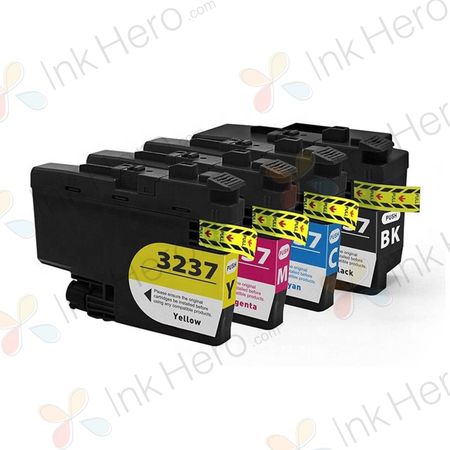 4 stück Brother LC3237 XXL tintenpatronen (Ink Hero)