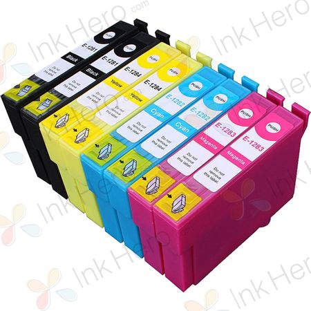 8 stück Epson T1285 tintenpatronen (Ink Hero)